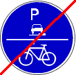 Radweg oder Parkplatz
